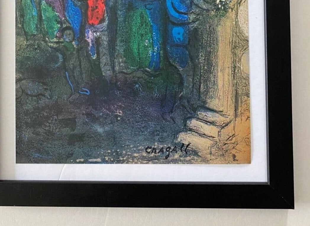 MARC CHAGALL | ORIGINAL VINTAGE 1977 PRINT | SIGNED | MOUNTED AND FRAMED - 2