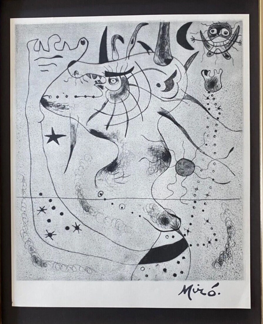 MARC CHAGALL | ORIGINAL VINTAGE 1975 PRINT | SIGNED | MOUNTED AND FRAMED - 2