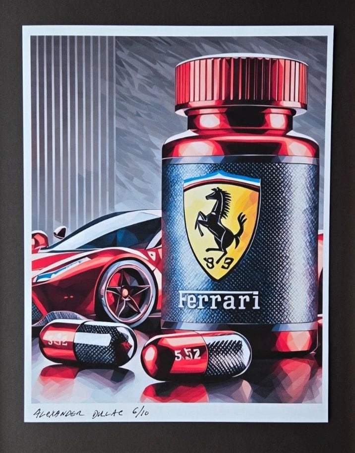 CHIARA BELLINI MY CHOPARD COMFORT PILLS Hand Signed Authentic PRINT LtdEd COA - 2