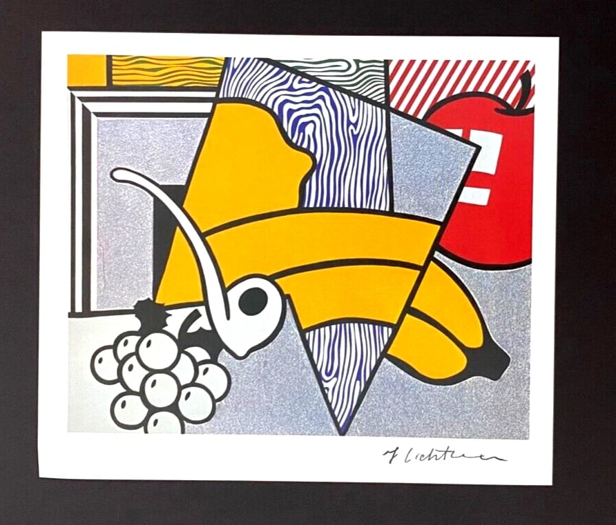 ROY LICHTENSTEIN + 1981 SIGNED PRINT + WITH NEW GOLD FRAME - 2