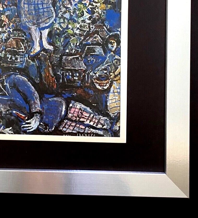 Marc Chagall Signed Print 1973 Framed Art Ready to Hang Display - 2