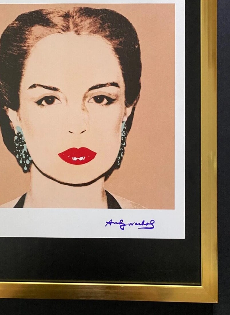 Carolina Herrera by Andy Warhol 1984 Vintage Print Signed Framed Ready to Hang - 3