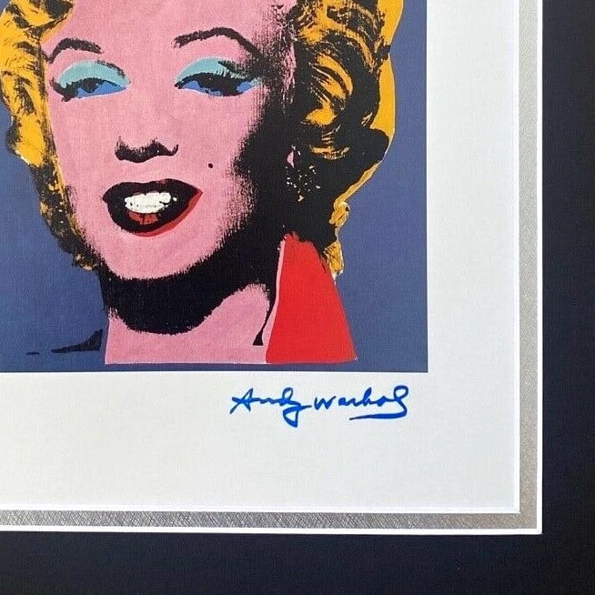ANDY WARHOL GORGEOUS 1984 SIGNED MARILYN MONROE PRINT WITH FREE FRAMING - 2