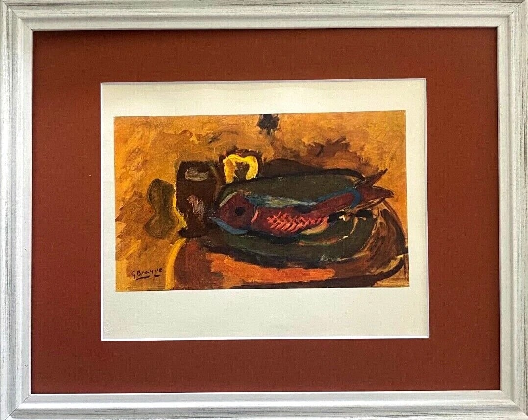 GEORGES BRAQUE + 1948 AWESOME SIGNED PRINT + COA + MATTED 11 X 14 (1 of 2)