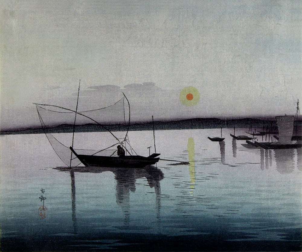 KOSON, Ohara: Fishing boats at sunset (1 of 1)
