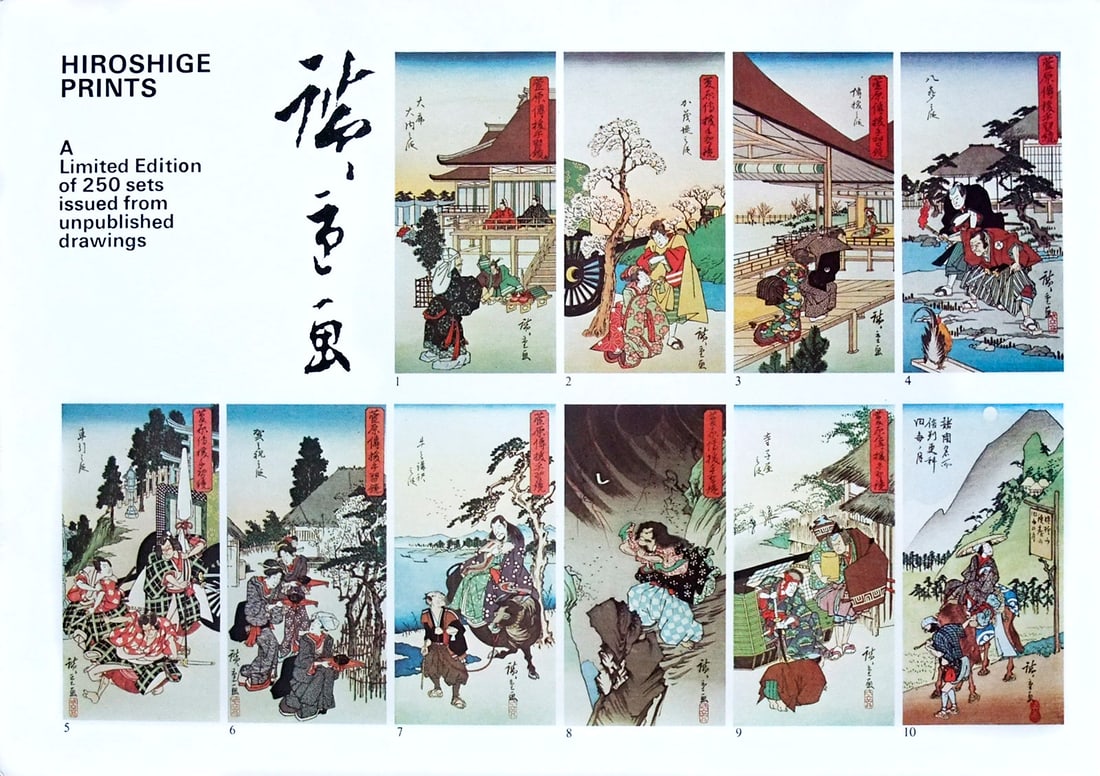 Utagawa HIROSHIGE (1797-1858): Views of the Provinces, Bird & Flowers, a.o. / Limited edition set, - 2