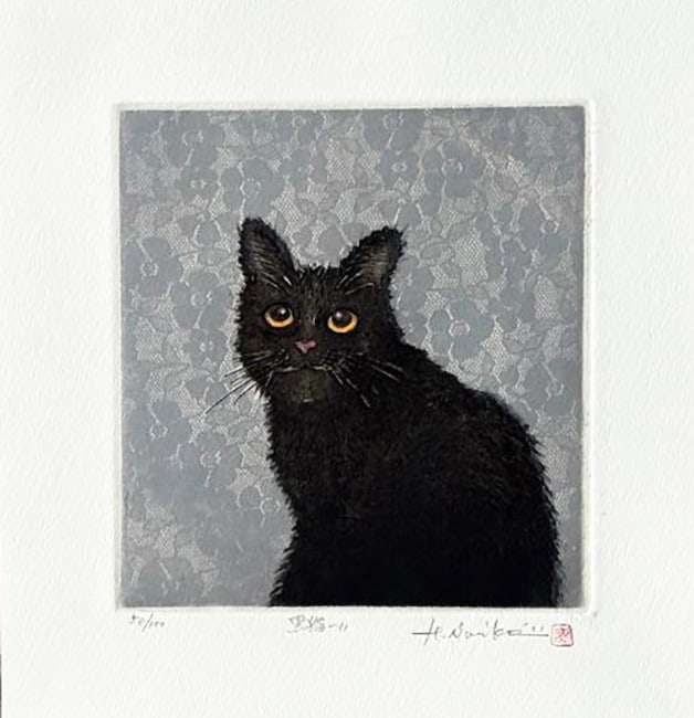 Hiroto Norikane (B. 1949): Black Cat - 11 (1 of 1)