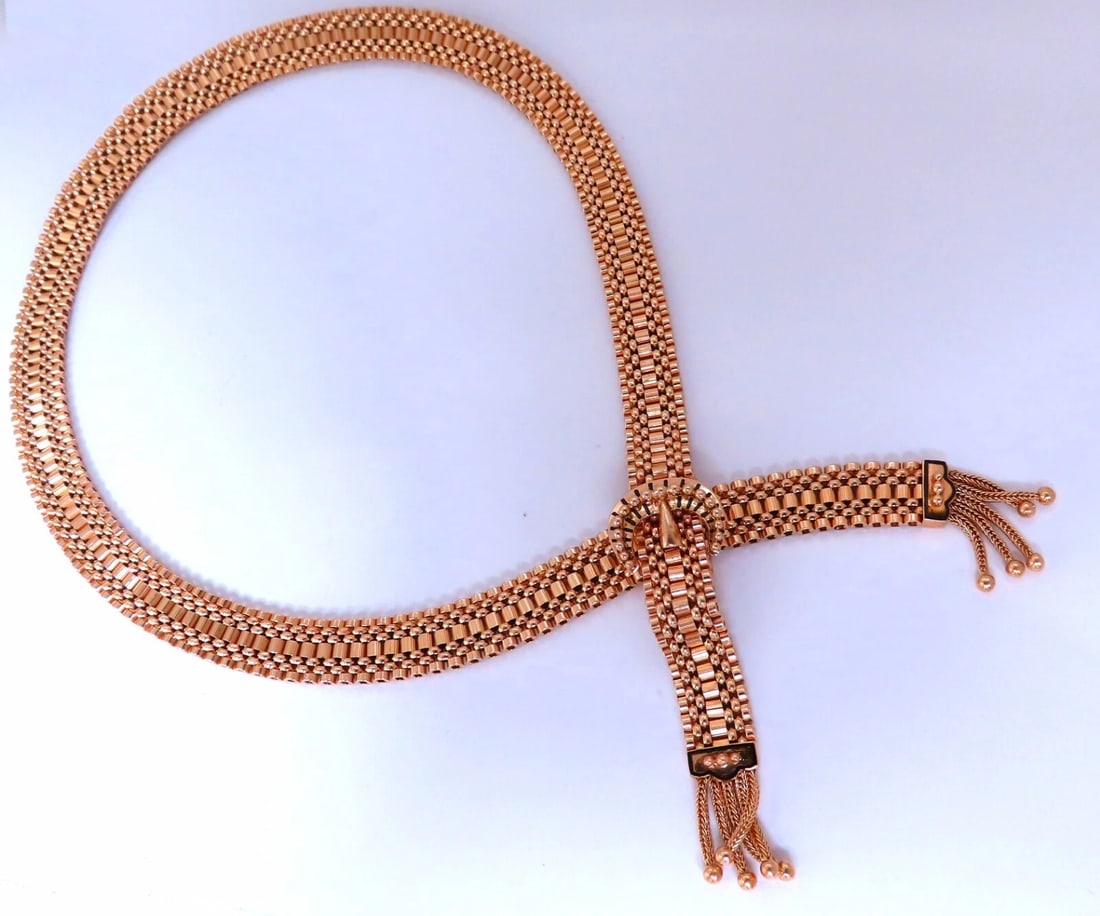 Adjustable Buckle Wrap Heavy 7 Tier Linked Necklace 14kt Gold 55.5 Gram**: Title: Adjustable Buckle Wrap Heavy 7 Tier Linked Necklace 14kt Gold 55.5 Gram** Description: 7 Tier Functional Buckle Adjustable Necklace 14kt. Yellow gold 9.6mm / 16.5mm buckle 55.5 grams 18 inches 