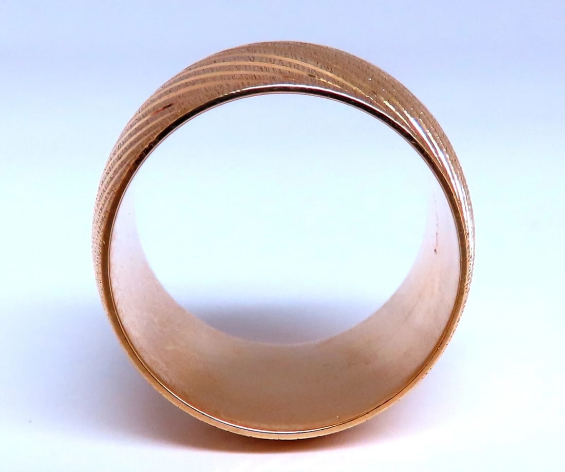 Wide Solid 16mm Band 14kt Gold Ring 9.5** - 2