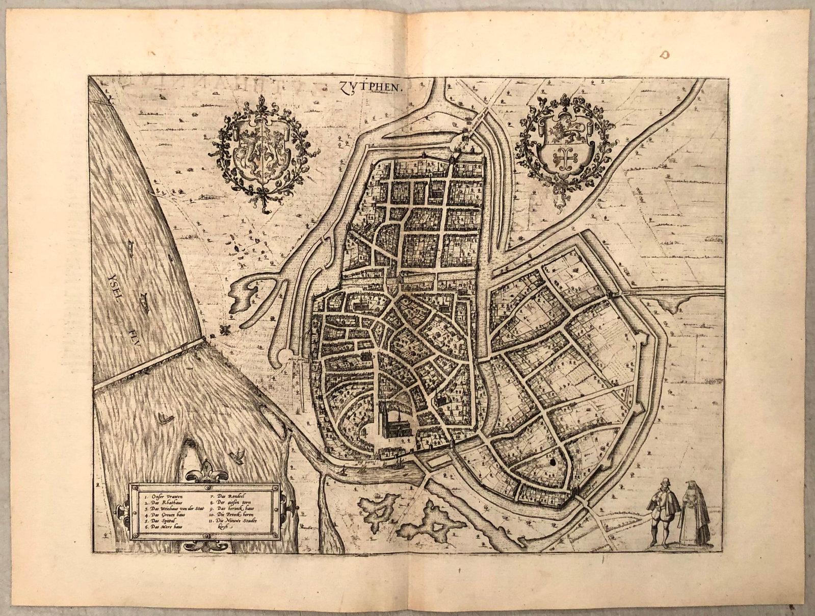 1575 Braun and Hogenberg View of Zutphen, Netherlands -- Zutphen (1 of 1)