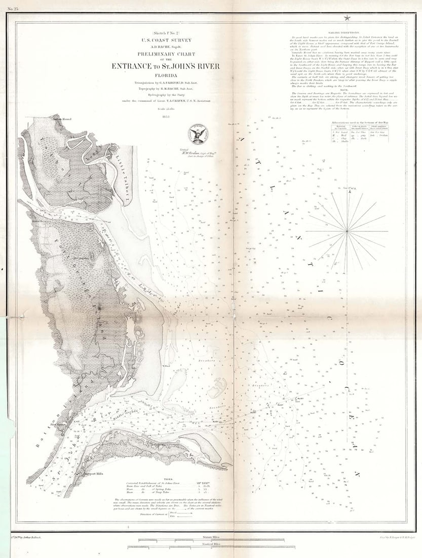 Preliminary Chart of the Entrance to St.John's River Florida (1 of 1)