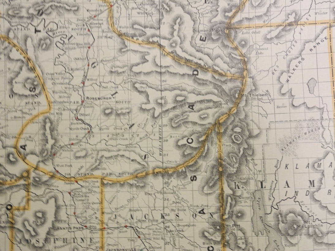 Rand, McNally & Co.'S New Business Atlas Map of Oregon. - 3
