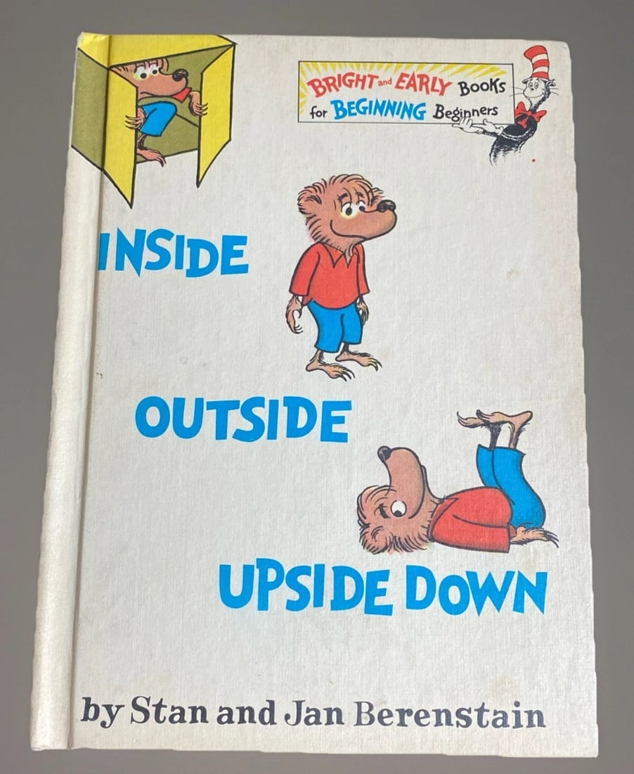 Inside Outside Upside Down Stan Jan Berenstain 1968 Bright Early Hardcover Good (1 of 13)
