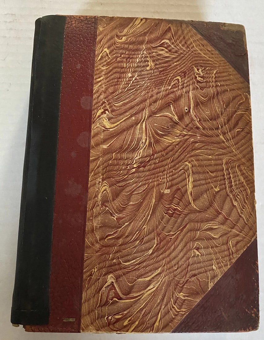 Victor Hugo Notre Dame Vol. I Illustrated University Society 1800’s Rare!: Victor Hugo Notre Dame Last Day of a Condemned Vol. I University Society 1800’s Rare!. Illustrated, Marble Design to Covers with partial leather, marble design endpapers. Gilt upper page edges. 