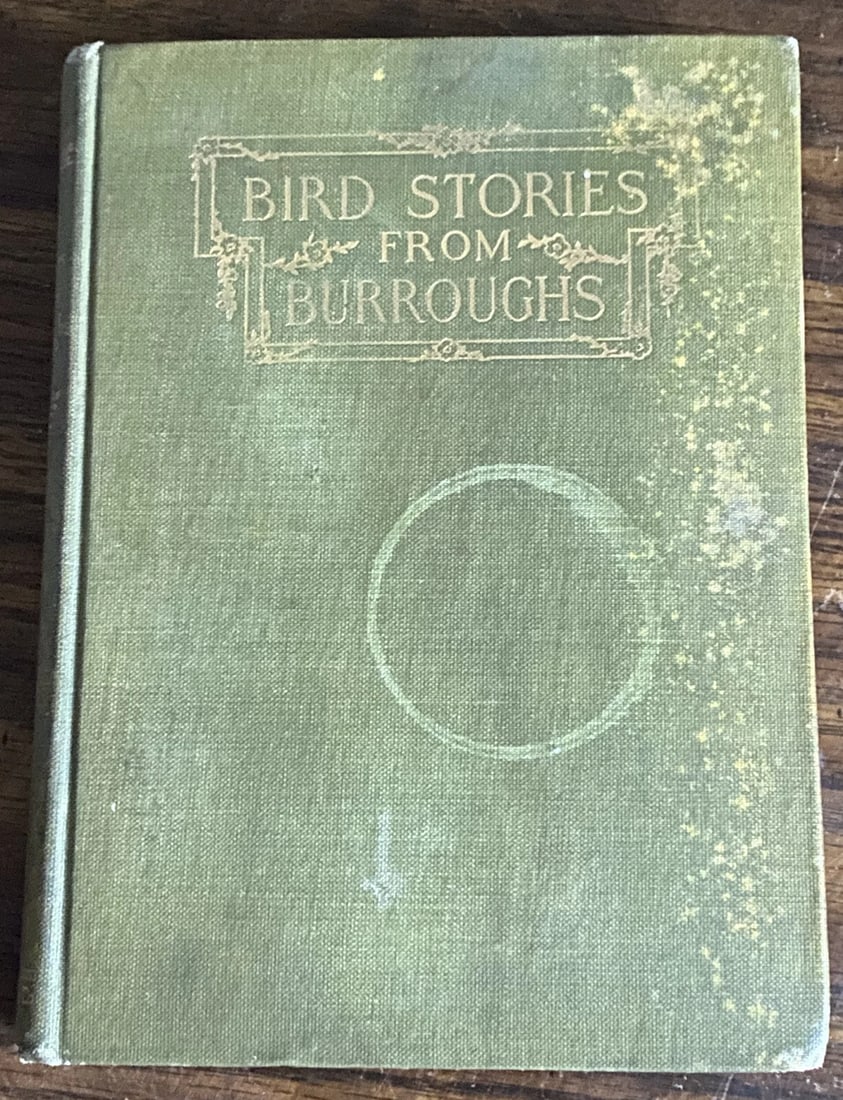 Bird Stories from Burroughs -John Burroughs 1909 HC Illustrated: Bird Stories from Burroughs -Taken from the works of John Burroughs. 1909 HC Illustrated. Houghton Mifflin, NY. Binding tight, no missing, loose or torn pages. Green boards with gilt title to front co