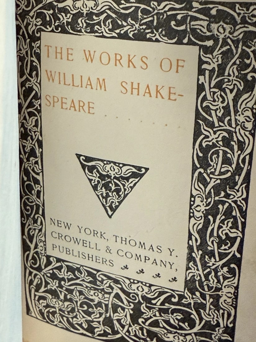 The Works Of William Shakespeare Thomas Y. Crowell NY No Date Antique (1 of 14)