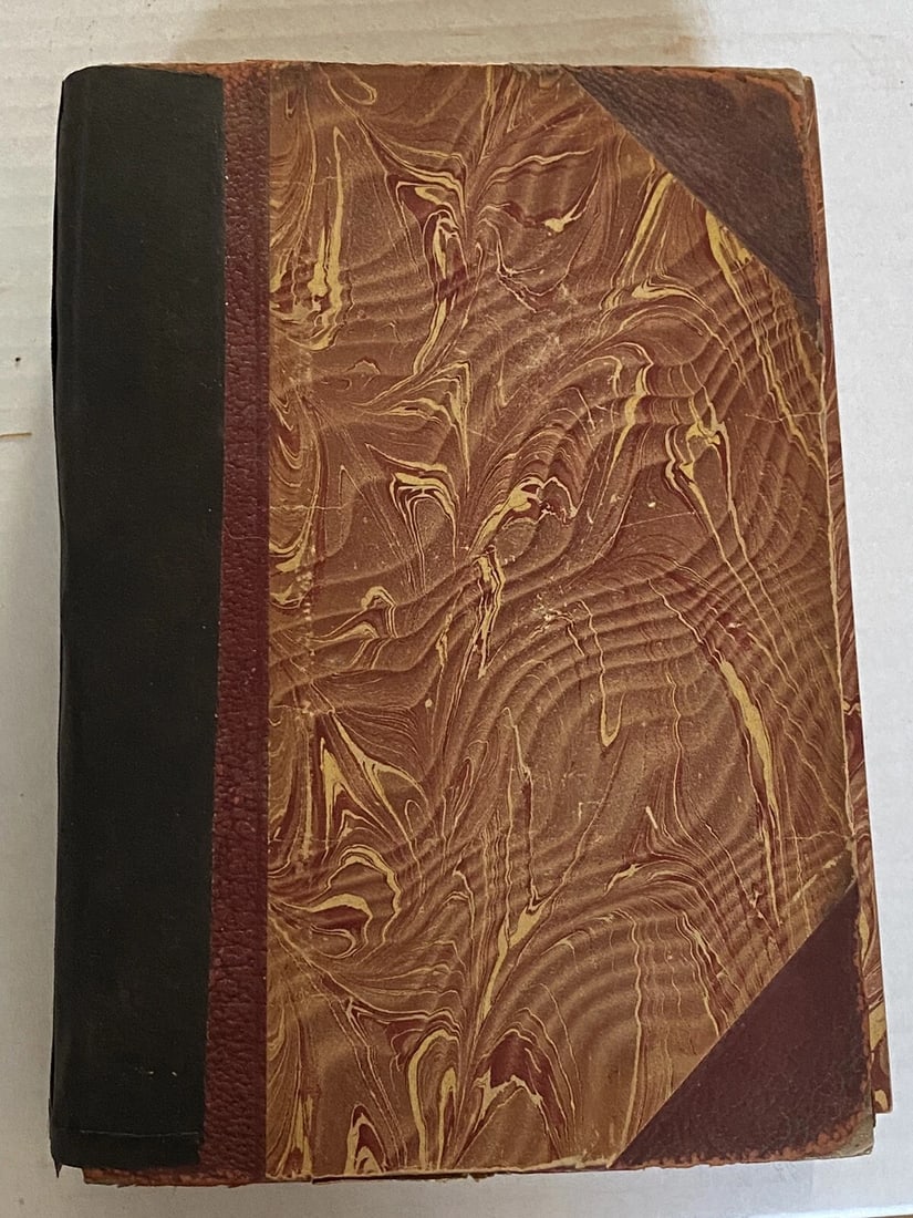 Victor Hugo Les Miserable Books III & IV University Society Illust. 1800’s Rare!: Victor Hugo Les Miserables Books III & IV University Society 1800’s Rare!. Illustrated, Marble Design to Covers with partial leather, marble design endpapers. Gilt upper page edges. Spine missin