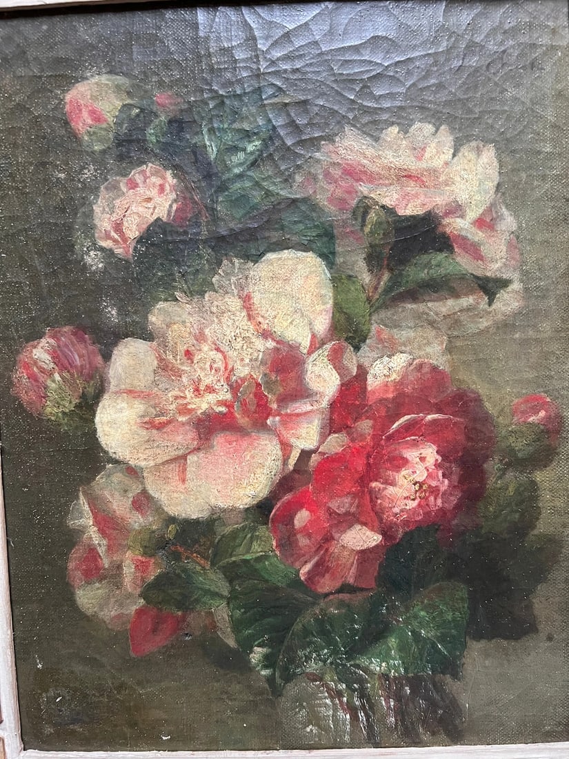 Simon SAINT-JEAN (1808-1860) Flowers Bouquet - Painting Antique Original - 2