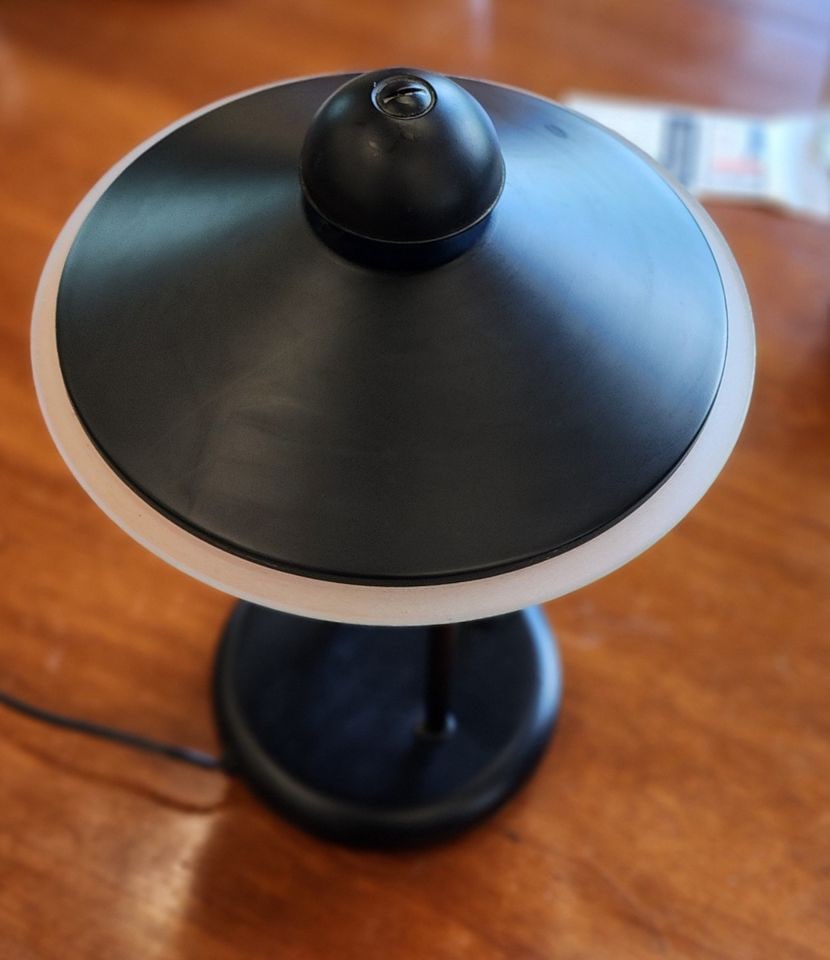 Vintage 70s Sonneman UFO Atomic saucer desk lamp - 5