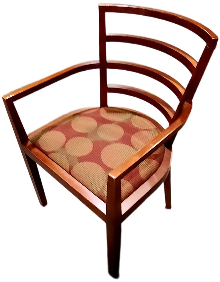 1991 Knoll Studio Pair of MCM Wood Side Chairs Designed by Raul de Armas as Engraved on Metal Tags. - 3