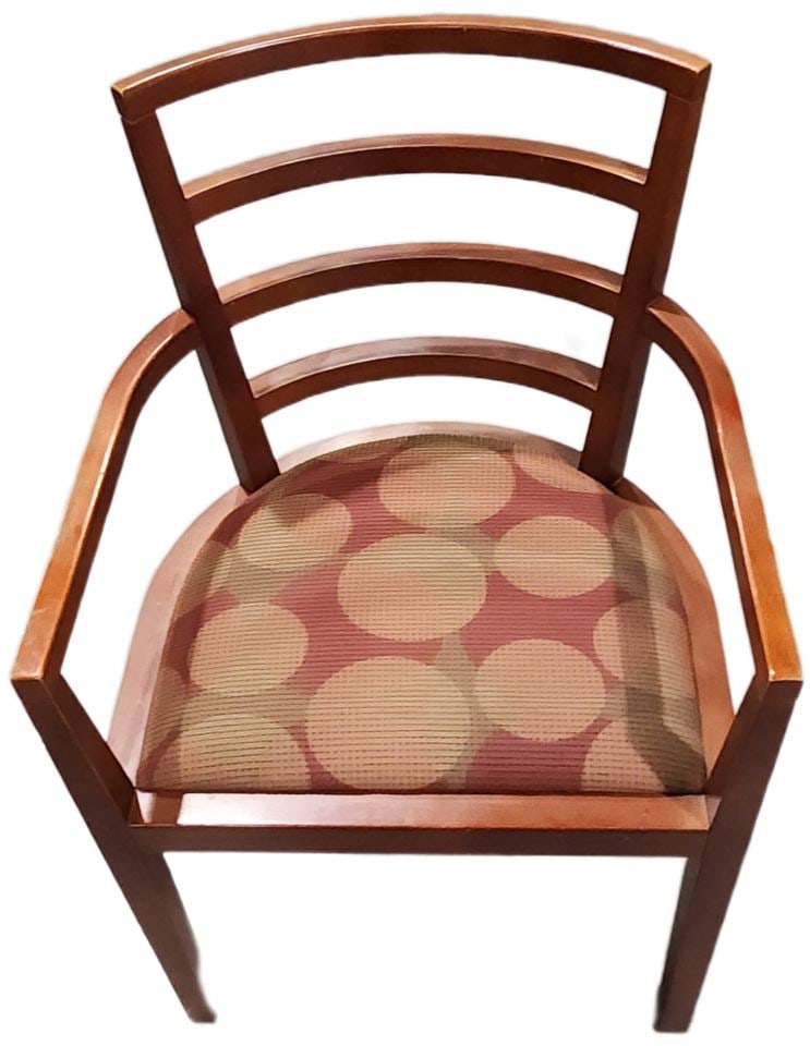 1991 Knoll Studio Pair of MCM Wood Side Chairs Designed by Raul de Armas as Engraved on Metal Tags. - 4