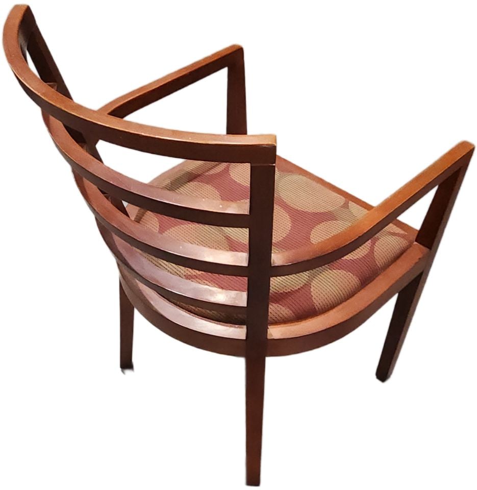 1991 Knoll Studio Pair of MCM Wood Side Chairs Designed by Raul de Armas as Engraved on Metal Tags. - 7