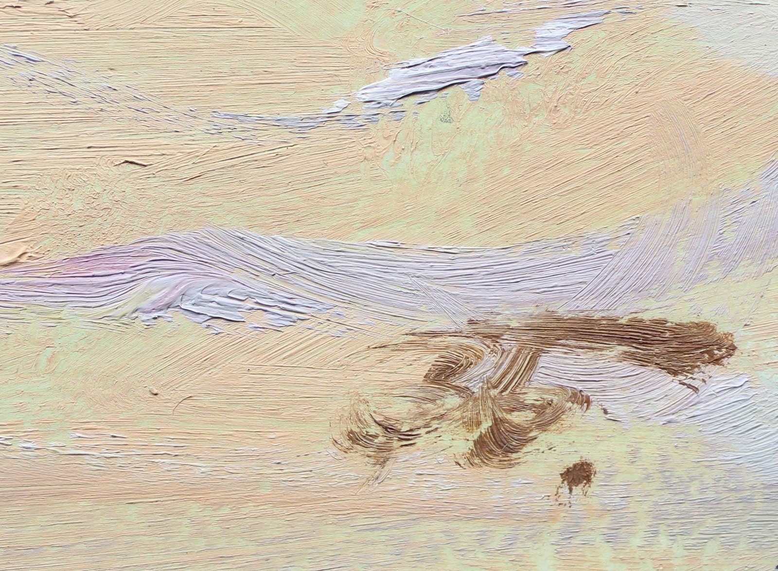 Babentsov V?ktor (Ukrainian artist), "Boat at sea", oil on cardboard - 2