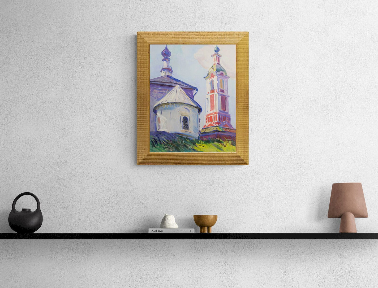 Tyukha Ivan (Ukrainian artist), "Bell tower", oil on cardboard - 3