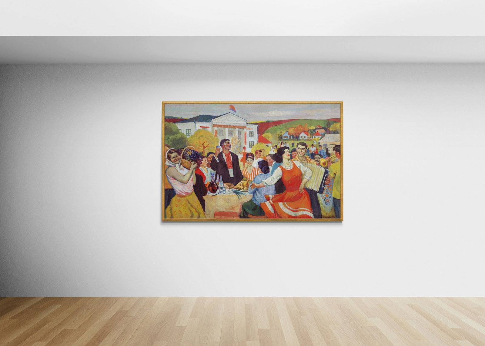 Loza Adolf (Ukrainian artist), "Celebration", oil on canvas - 2
