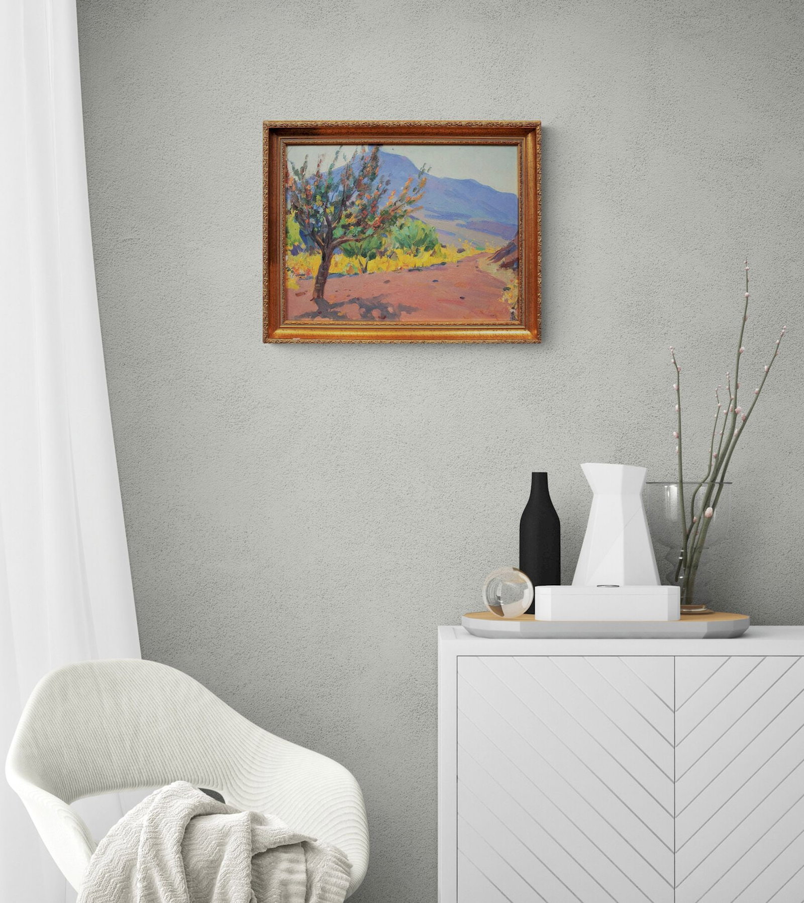 Gavrilyuk Nikolay (Ukrainian artist), "Autumn in Sudak", oil on cardboard - 4