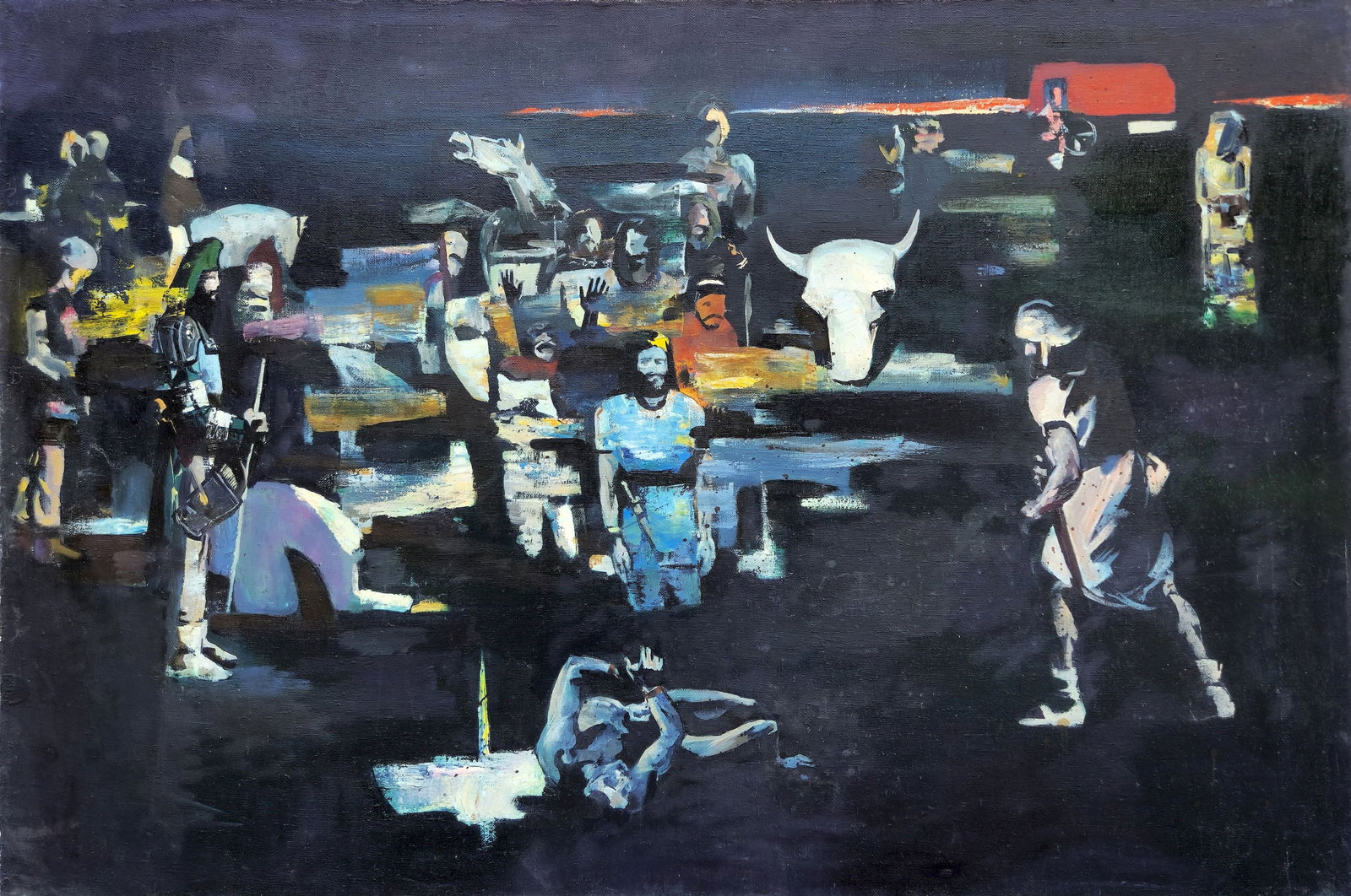 Unidentified (Ukrainian artist), "On the black", oil on canvas (1 of 3)