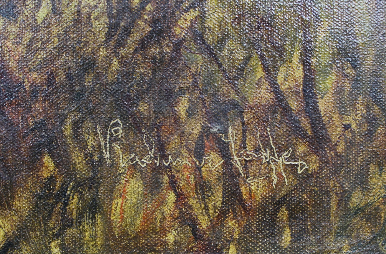 Joffe (Ukrainian artist), "Forest stream", oil on canvas - 2