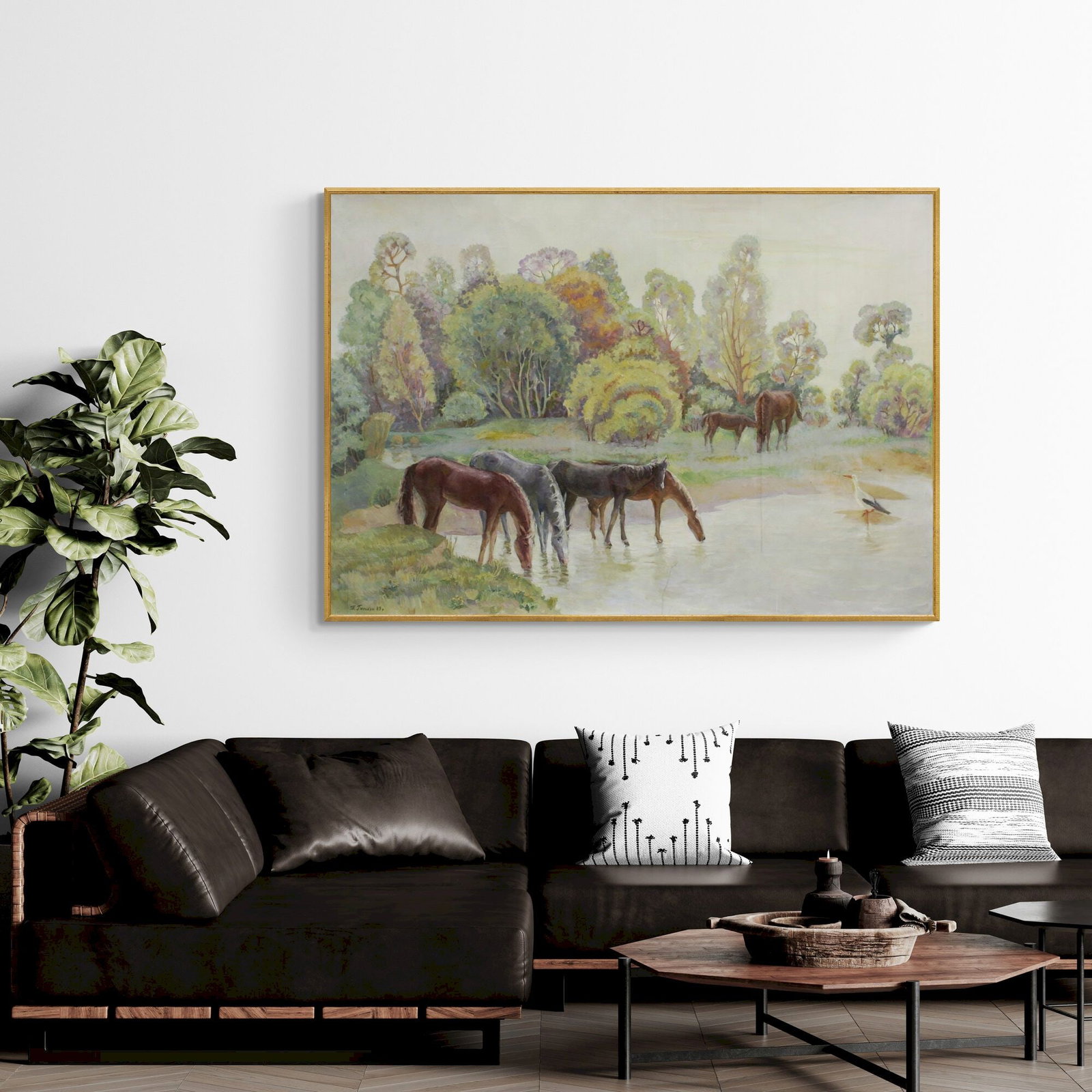 Galkun Tatyana (Ukrainian artist), "Herd of horses", oil on canvas - 3