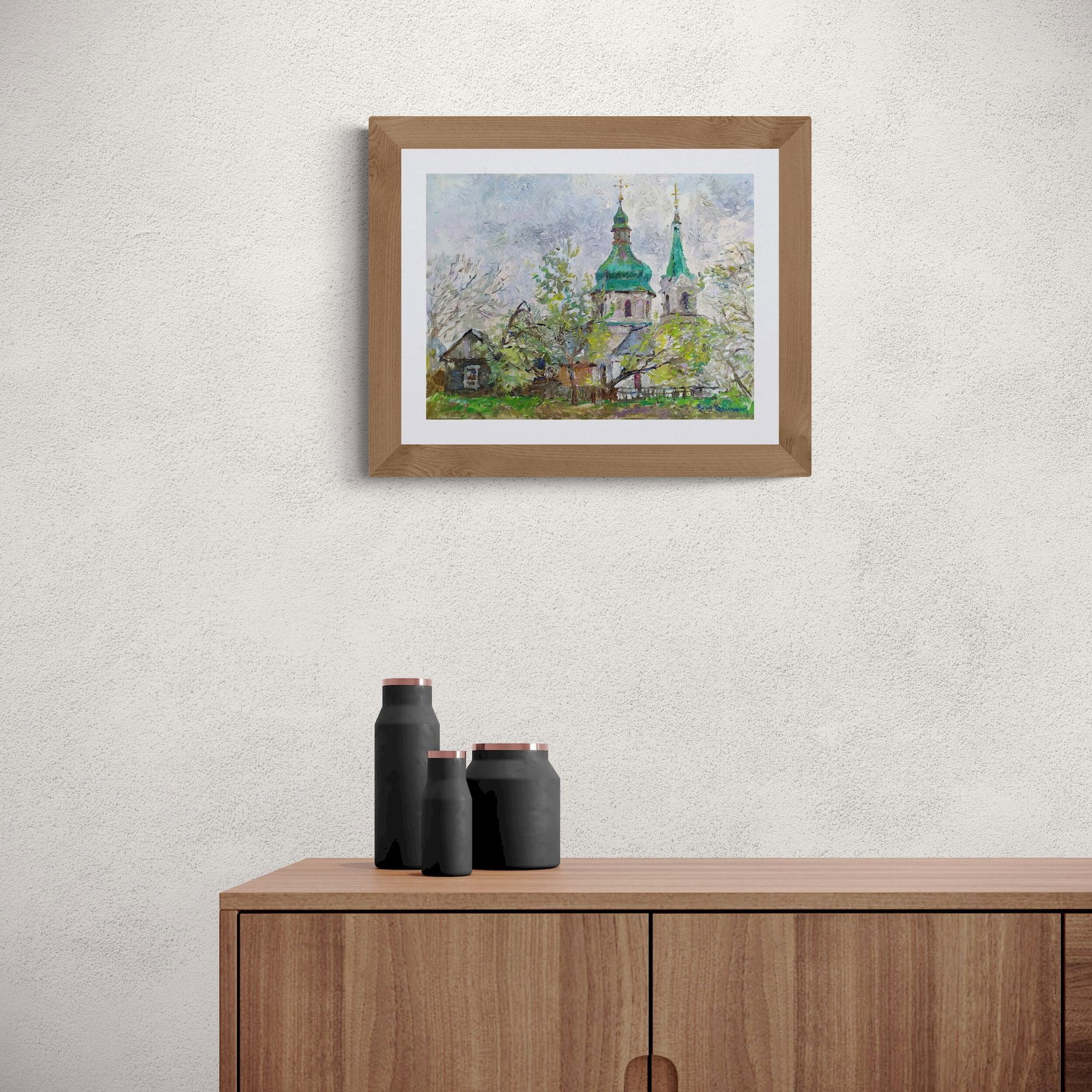 Yeremin Boris (Ukrainian artist), "Pokrovsky Monastery", oil on canvas - 4
