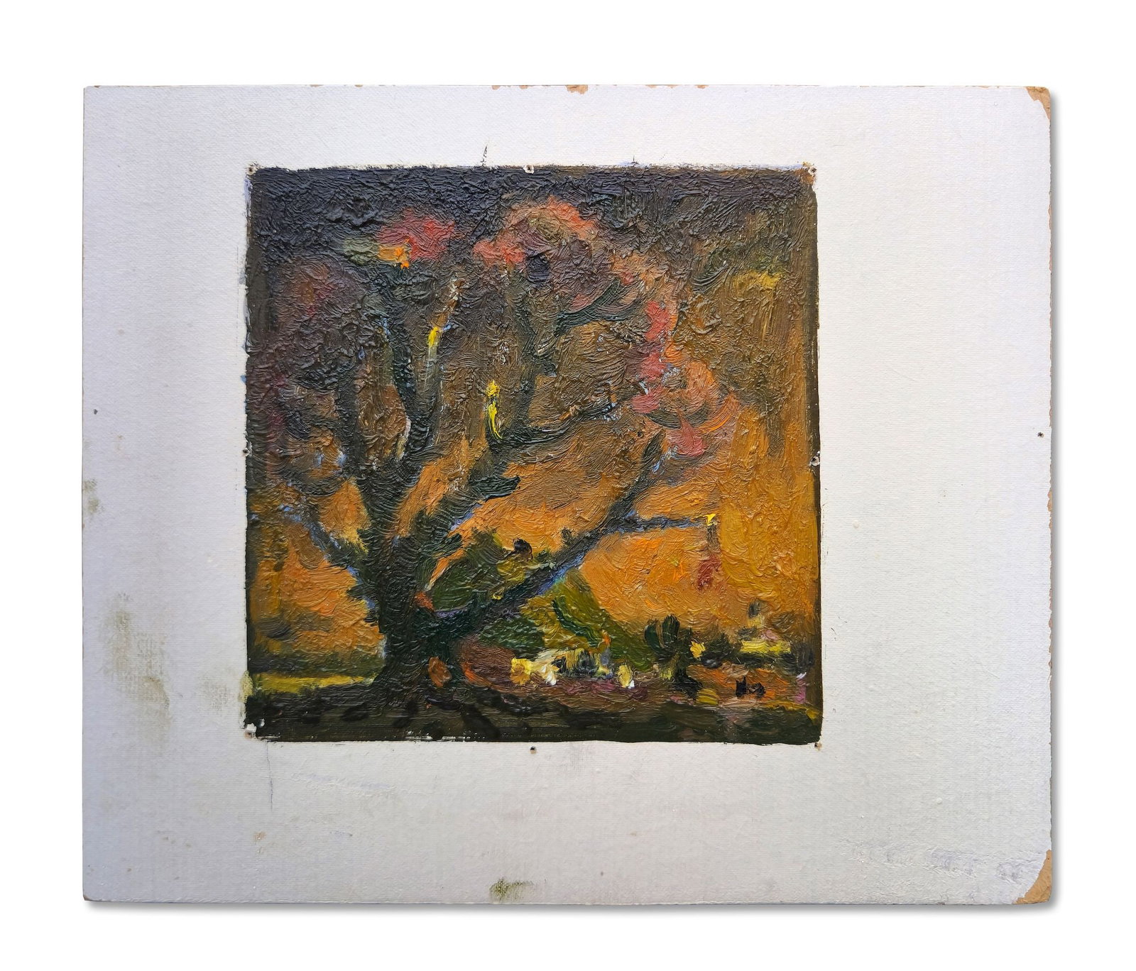 Mynka Olexandr (Ukrainian artist), "Oak", oil on cardboard - 2