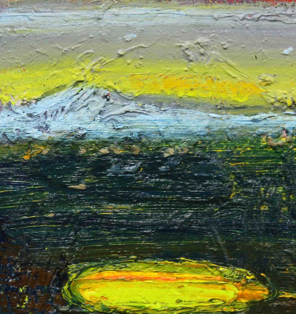 Oil painting Yellow Lake Natalia Korf-Ivaniuk - 2