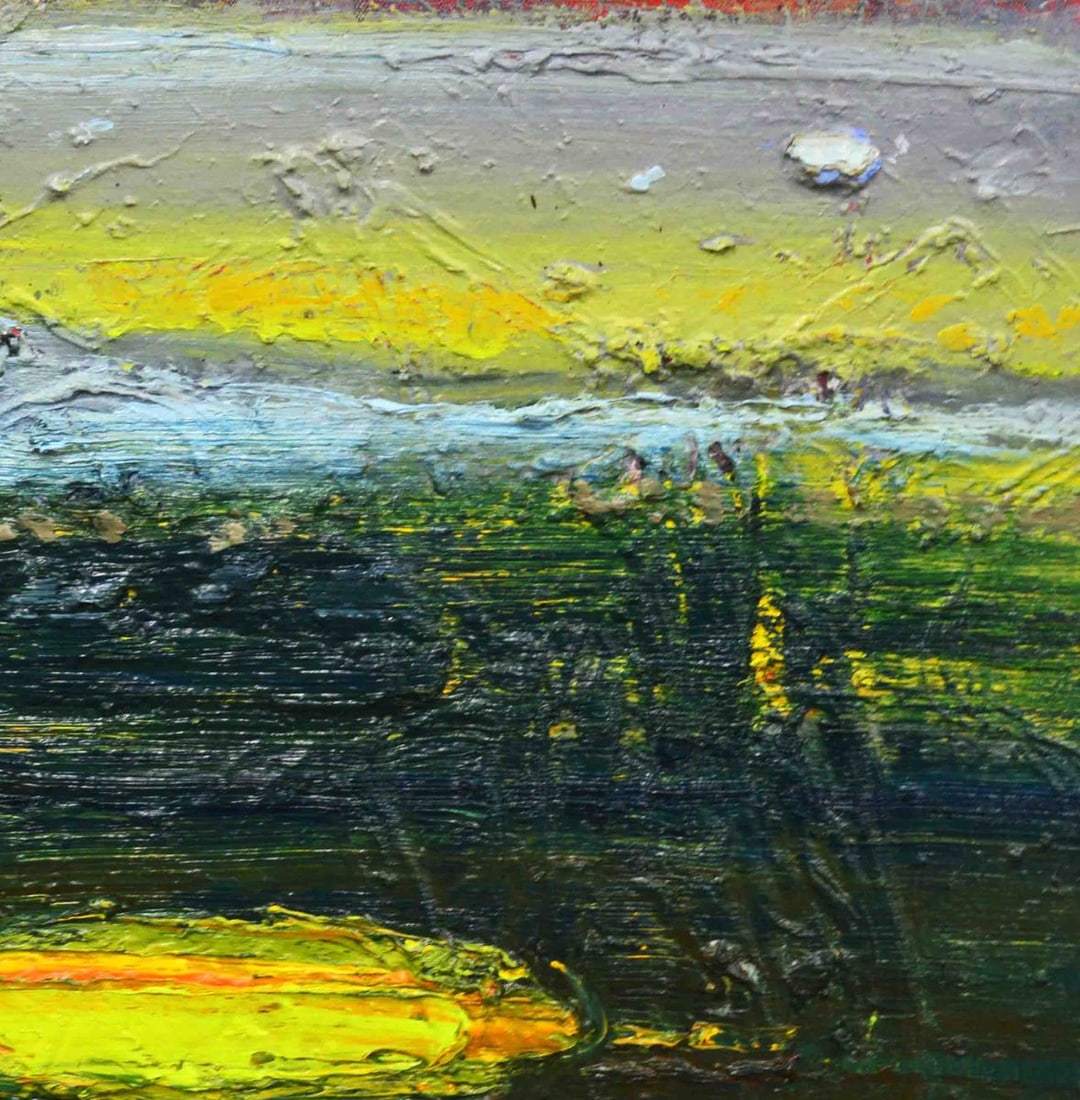 Oil painting Yellow Lake Natalia Korf-Ivaniuk - 3