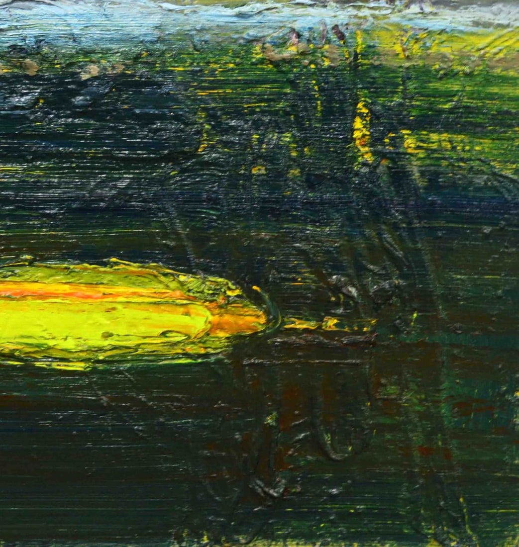 Oil painting Yellow Lake Natalia Korf-Ivaniuk - 5