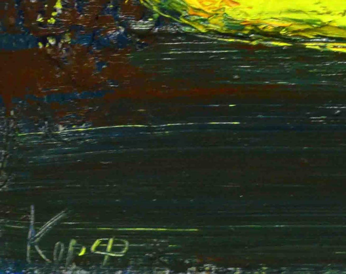 Oil painting Yellow Lake Natalia Korf-Ivaniuk - 6