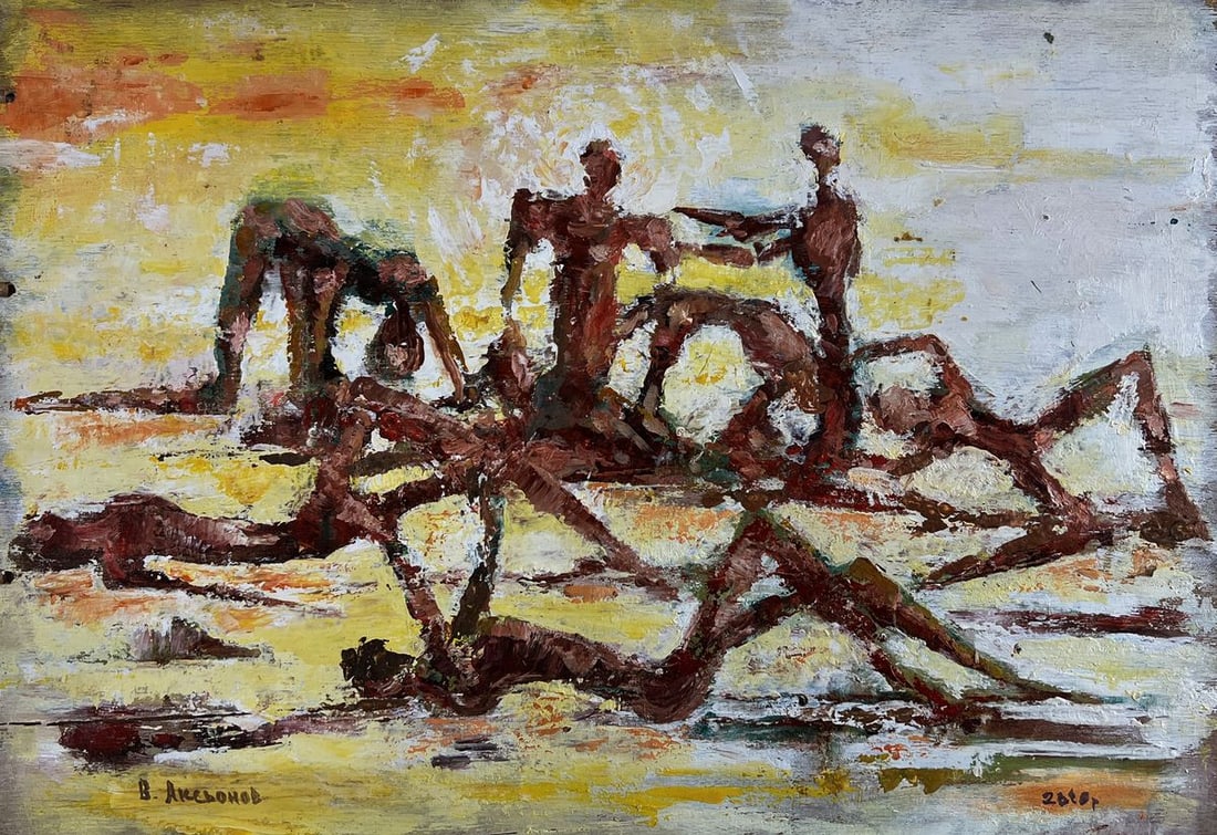 Oil painting In the circle of diversity Vadim Aksenov - 3