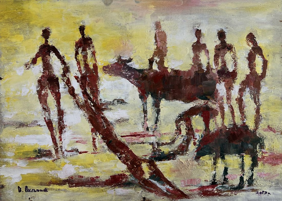Oil painting Evolution of life Vadim Aksenov - 3