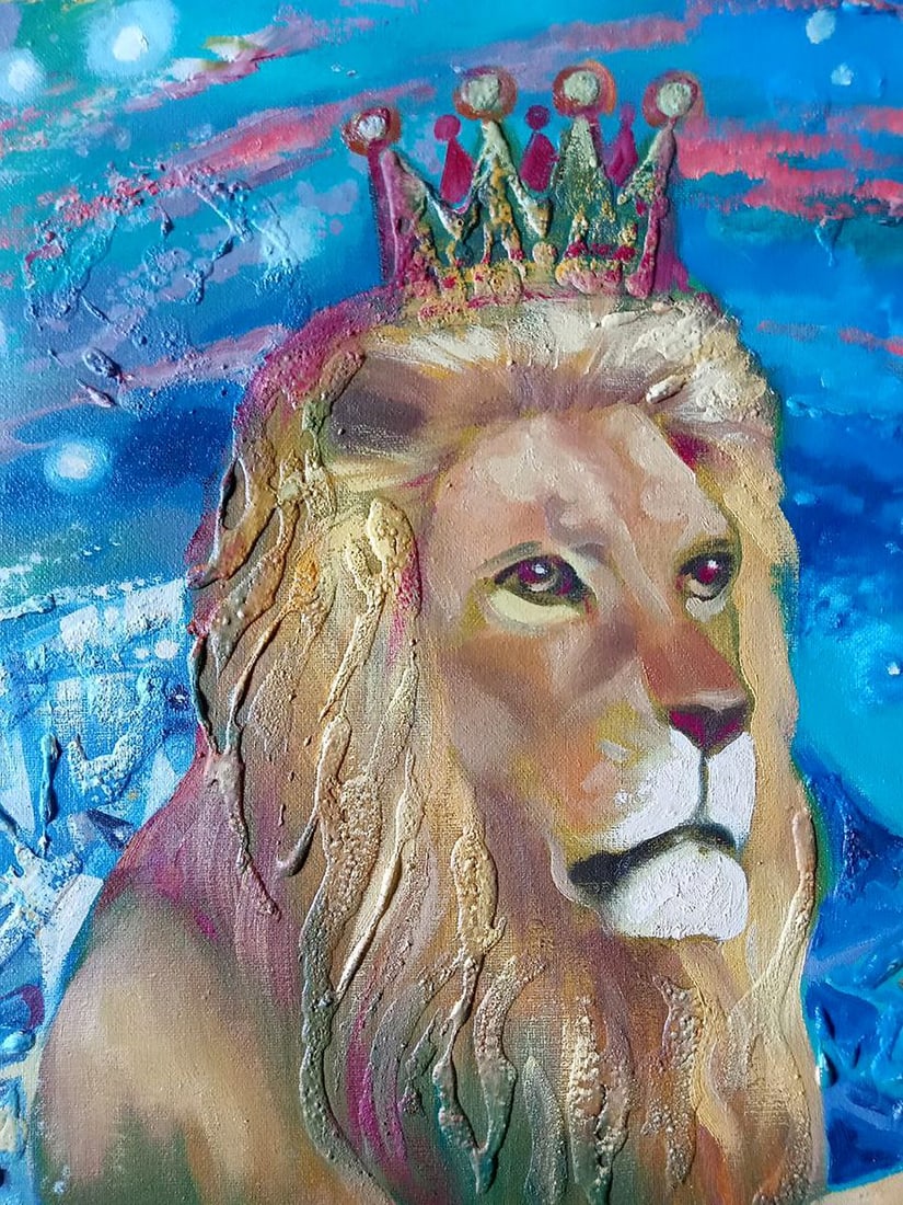 Abstract oil painting Zodiac sign Leo Anatoly Borisovich Tarabanov - 9
