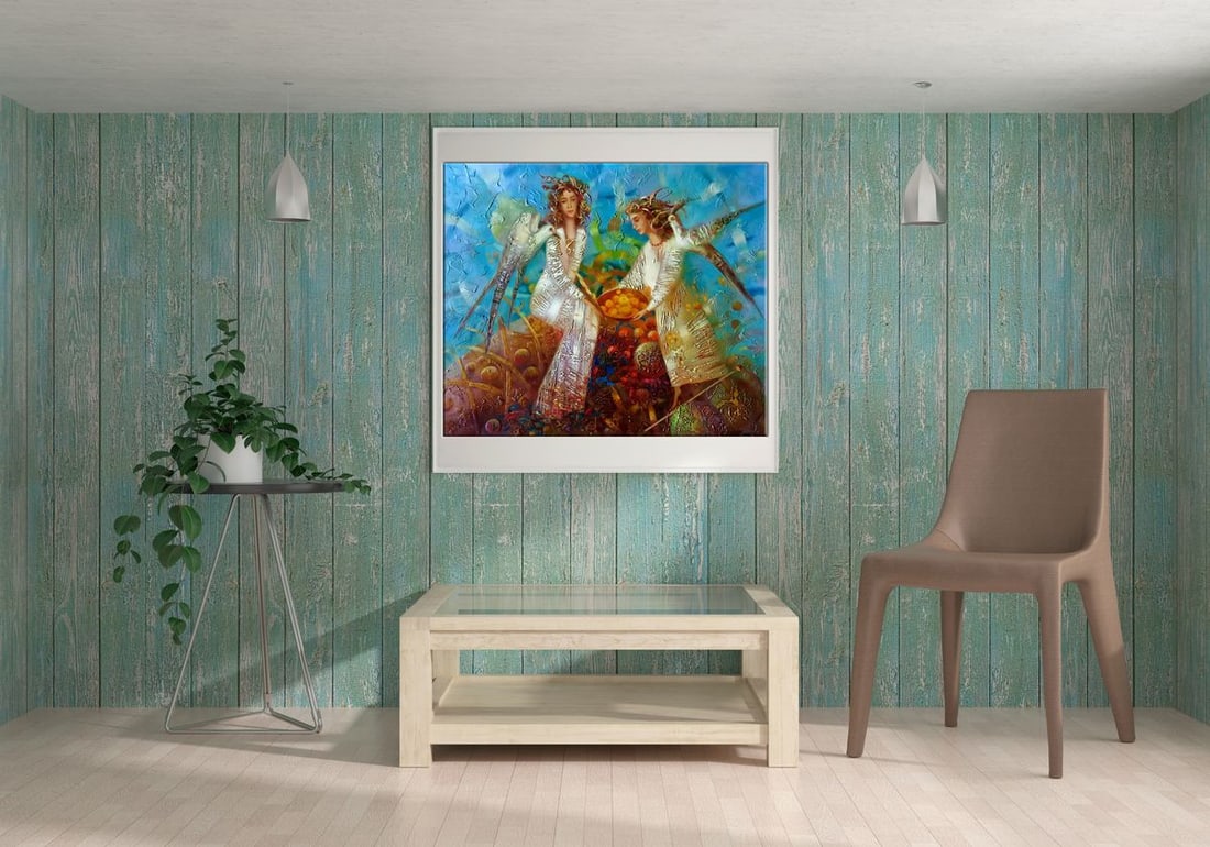 Abstract oil painting Autumn gold Anatoly Borisovich Tarabanov - 2