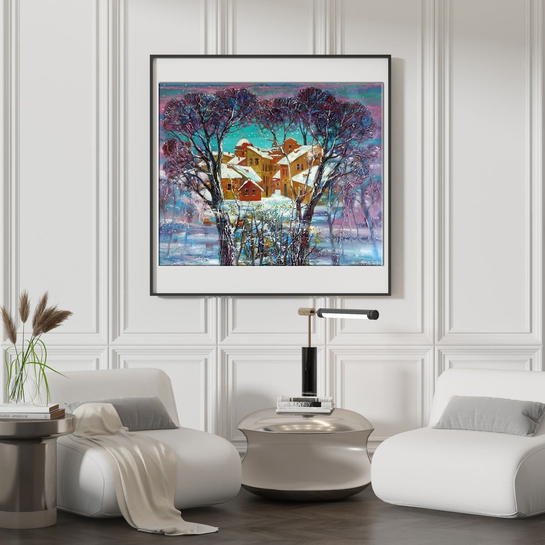 Abstract oil painting Winter Anatoly Borisovich Tarabanov - 3