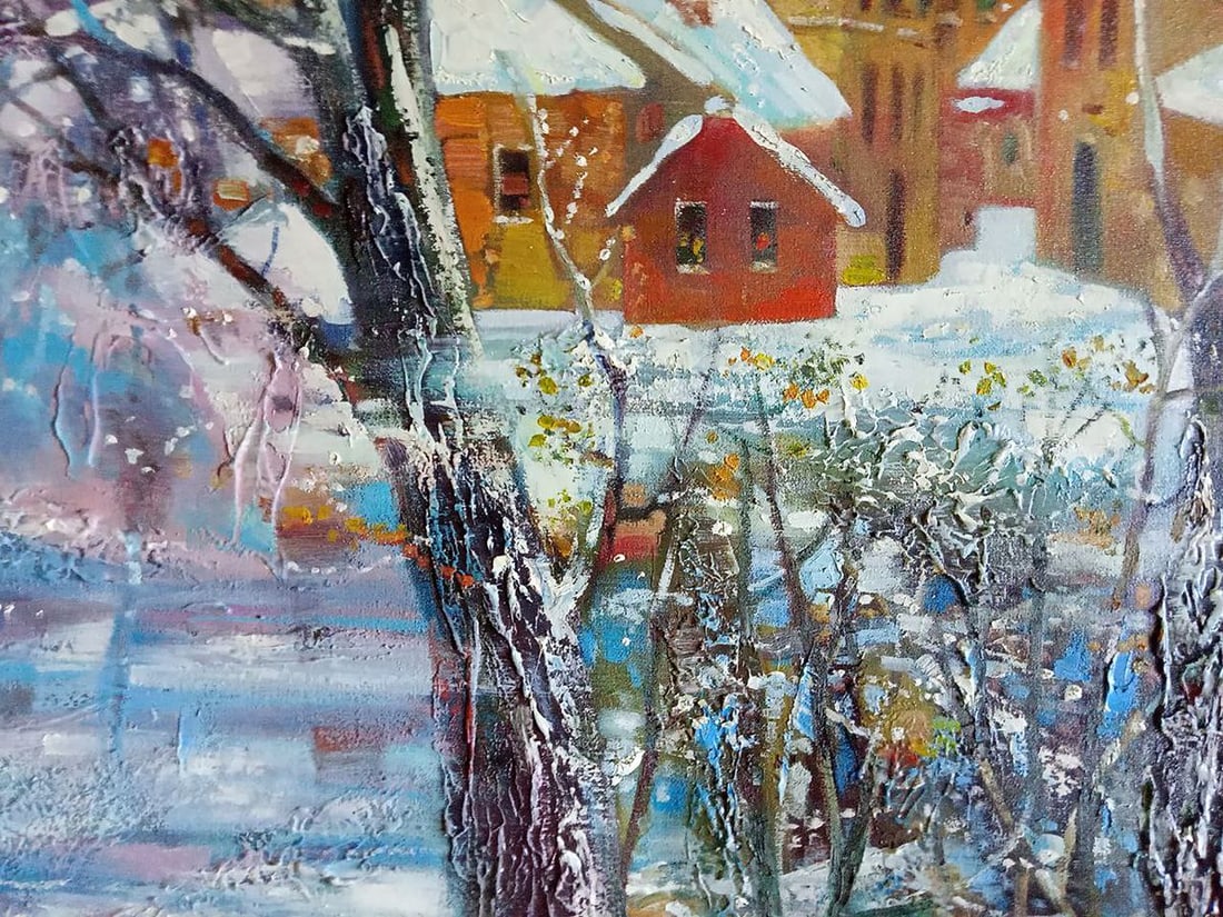Abstract oil painting Winter Anatoly Borisovich Tarabanov - 4