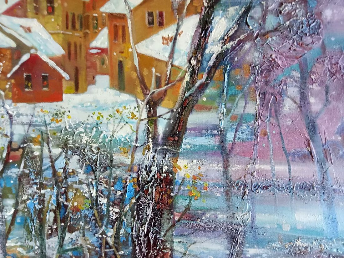 Abstract oil painting Winter Anatoly Borisovich Tarabanov - 7
