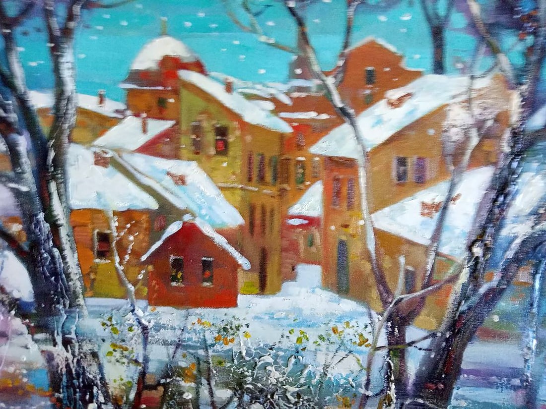 Abstract oil painting Winter Anatoly Borisovich Tarabanov - 8