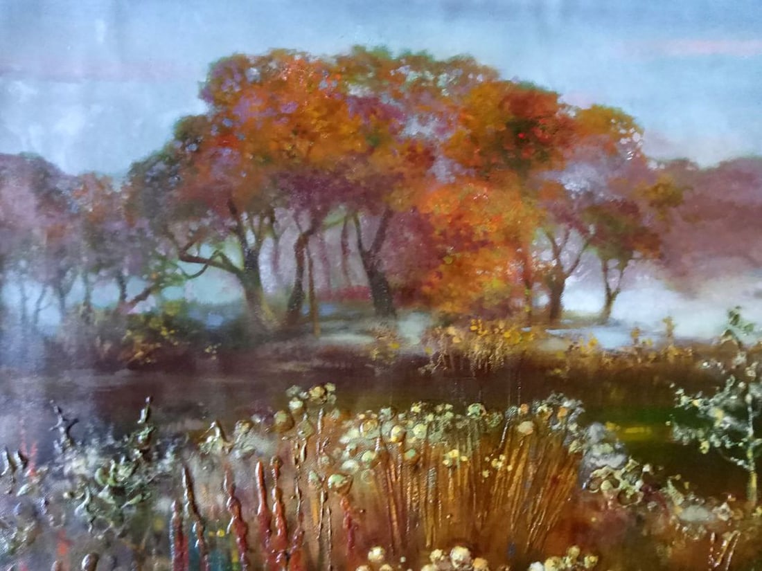 Abstract oil painting Autumn landscape Anatoly Borisovich Tarabanov - 4