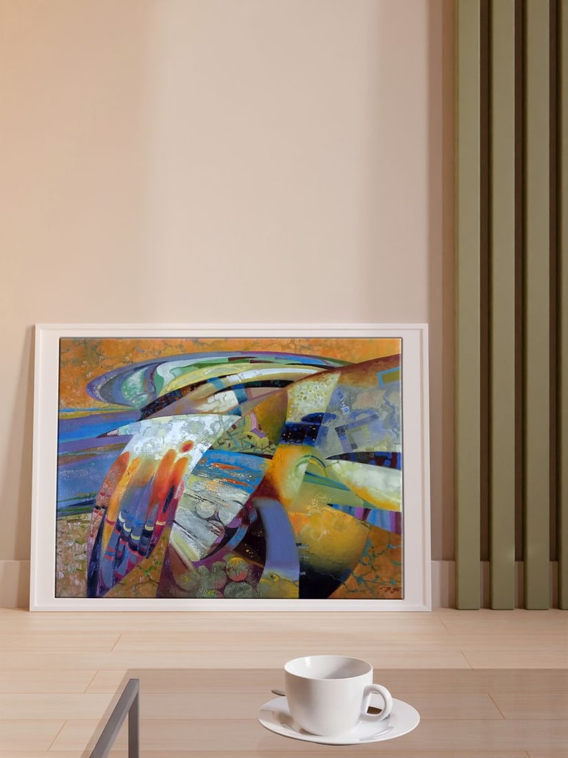 Abstract oil painting Migrant Anatoly Borisovich Tarabanov - 3