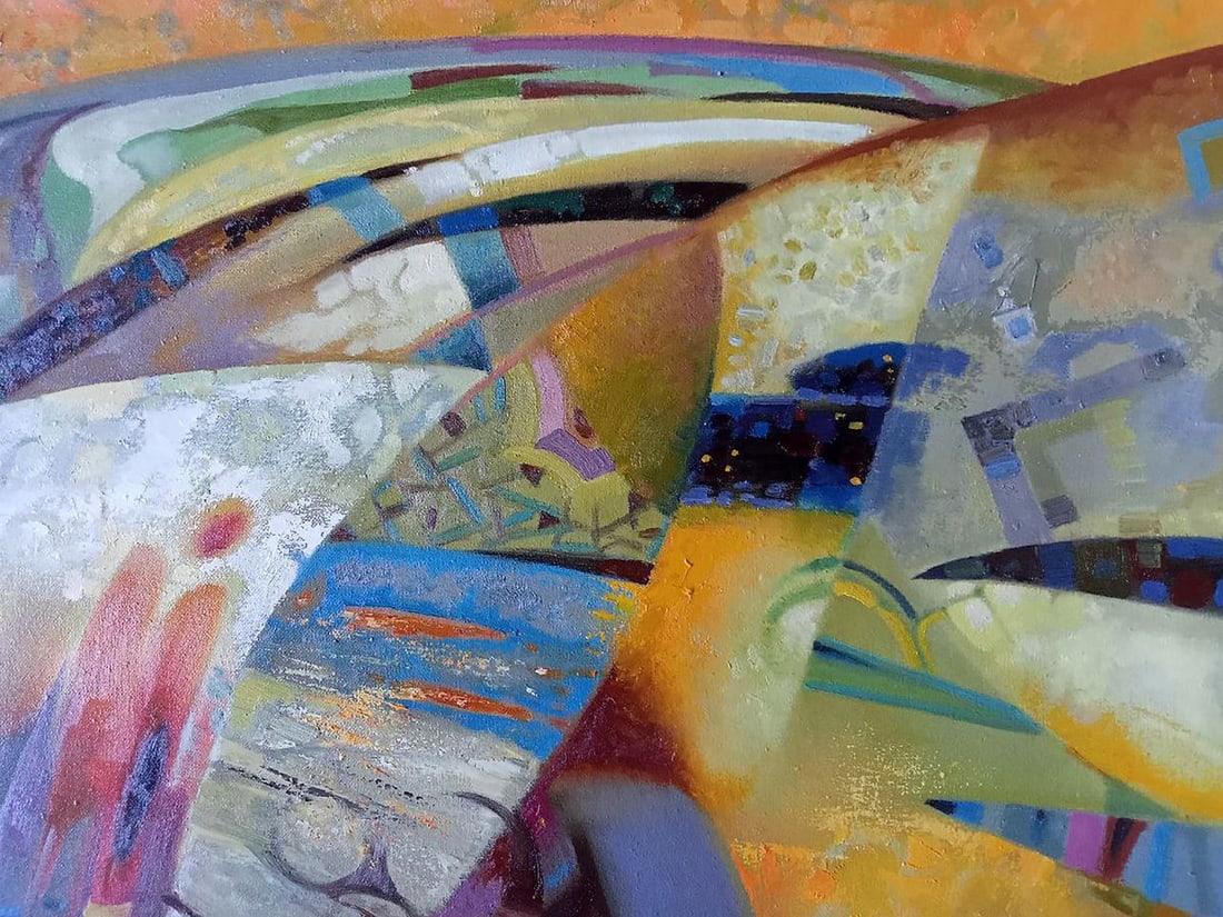 Abstract oil painting Migrant Anatoly Borisovich Tarabanov - 5